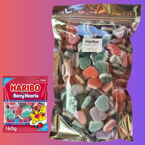 Haribo Very Berry, Erdeigyümölcsös ízű, Savanyú Gumicukor - 1000g