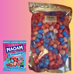   Maoam Berry Shake, Erdeigyümölcsös ízű Pezsgőporral töltött Rágócukorka  - 1000g