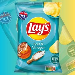   Lay's Salt & Vinegar, Ecetes - Sós ízű Burgonya Chips- 150g