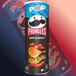 Pringles Hot & Spicy ízű csípős Chips- 165g
