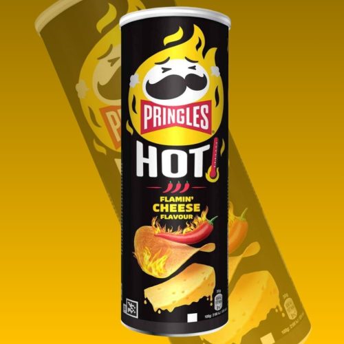 Pringles Tüzes Sajtos, Csípős ízű Chips - 160g