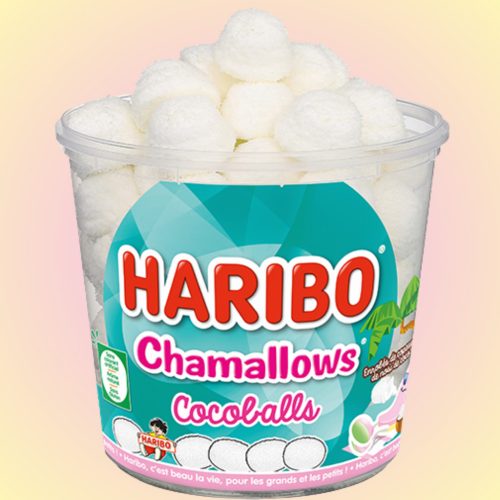 Haribo Chamallows Cocoballs, Kókuszos ízű Pillecukor - 470g (75db)